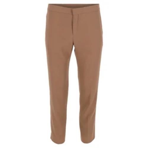 Pre-owned Wool bottoms Chloé Pre-owned , Brown , Dames