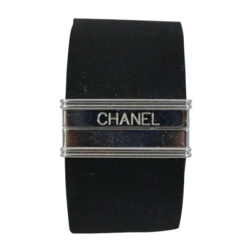 Pre-owned Canvas watches Chanel Vintage , Black , Dames