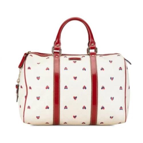 Pre-owned Fabric travel-bags Gucci Vintage , White , Dames