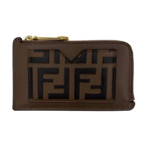 Pre-owned Leather wallets Fendi Vintage , Brown , Dames