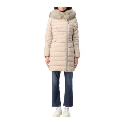 Beige Piumino Jas Peuterey , Beige , Dames