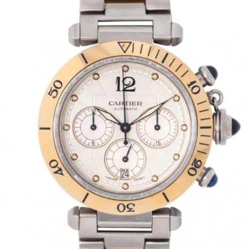 Pre-owned Stainless Steel watches Cartier Vintage , Yellow , Heren