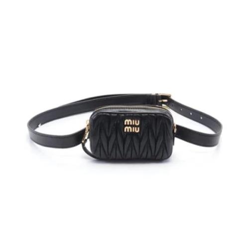 Pre-owned Fabric crossbody-bags Miu Miu Pre-owned , Black , Dames