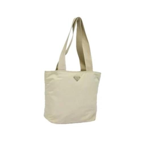 Pre-owned Nylon totes Prada Vintage , Beige , Dames