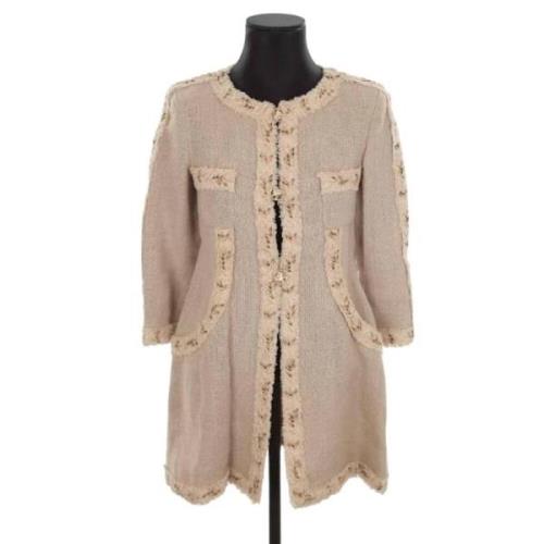 Pre-owned Cotton outerwear Chanel Vintage , Beige , Dames