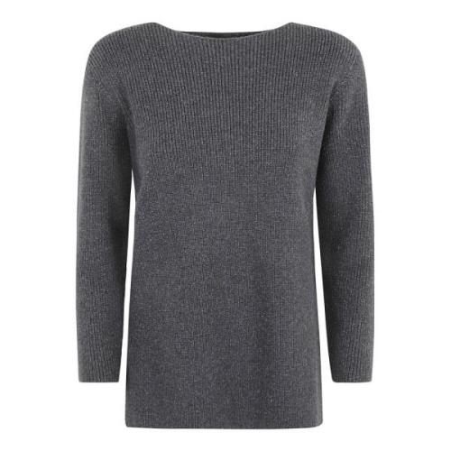 Antraciet Sweater Dameskleding Fabiana Filippi , Gray , Dames