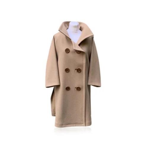 Pre-owned Wool outerwear Chloé Pre-owned , Beige , Dames