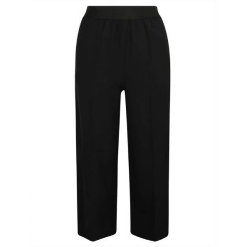 Zwarte Wijde Geknipte Broek Stella McCartney , Black , Dames