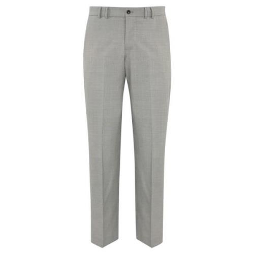 Lichtgrijze Wollen Twill Broek PT Torino , Gray , Heren