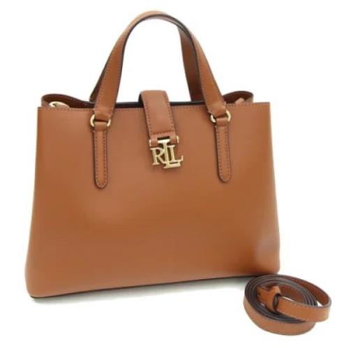 Pre-owned Leather handbags Ralph Lauren Pre-owned , Brown , Dames