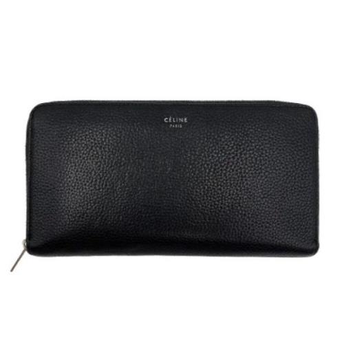 Pre-owned Leather wallets Celine Vintage , Black , Dames