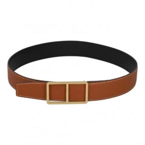 Pre-owned Leather belts Hermès Vintage , Brown , Dames