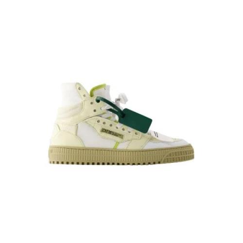 Leather sneakers Off White , Beige , Dames