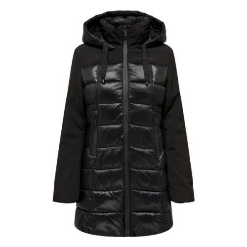 Sophie Mix Puffer Anorak Only , Black , Dames