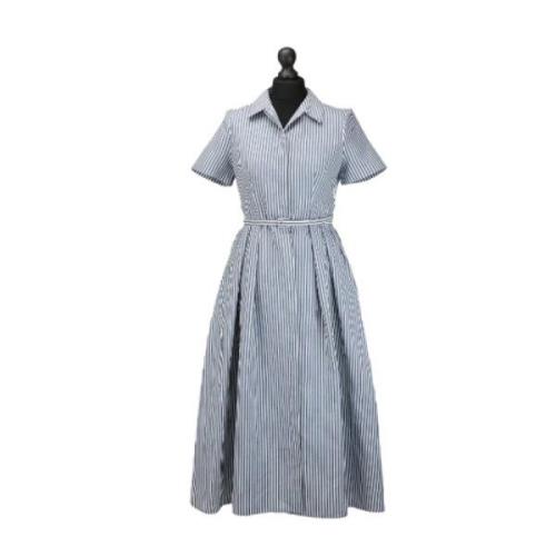 Pre-owned Silk dresses Dior Vintage , Blue , Dames