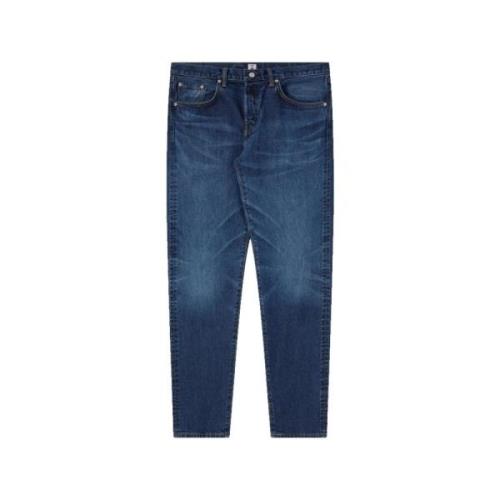 Regular Tapered Jeans Blauw Edwin , Blue , Heren