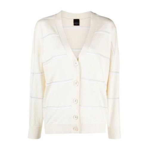 Witte Gebreide Vest Casual Stijl Lorena Antoniazzi , White , Dames