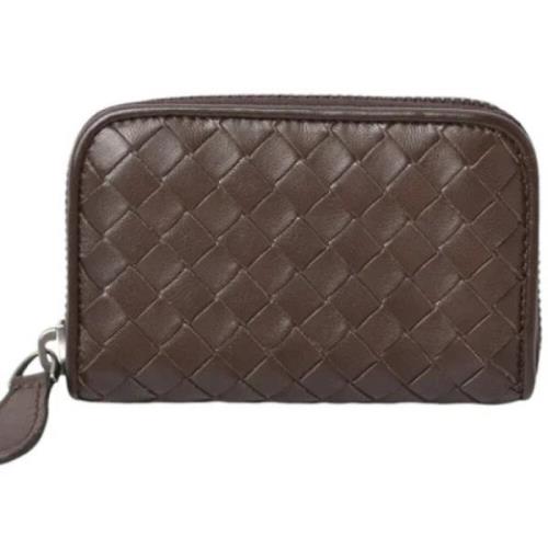 Pre-owned Leather wallets Bottega Veneta Vintage , Brown , Dames