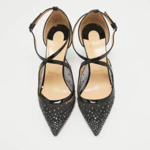 Pre-owned Mesh heels Christian Louboutin Pre-owned , Black , Dames