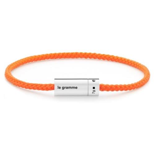 Oranje Nato Kabelarmband Le Gramme , Gray , Unisex