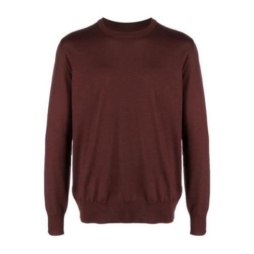 Bruine Wol Casual Sweater Jil Sander , Brown , Heren