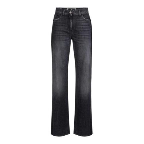 Katoenen Jeans met Stijl Pj76I46E2-102 Elisabetta Franchi , Black , Da...