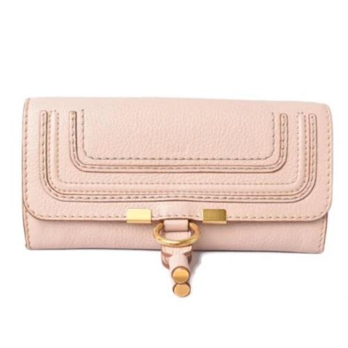 Pre-owned Leather wallets Chloé Pre-owned , Pink , Dames