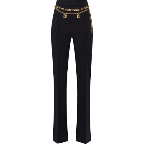 Elegante Polyester Elastaan Broek Elisabetta Franchi , Black , Dames