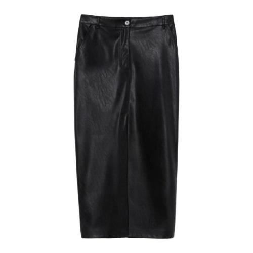 Casual Polyester Rok Pinko , Black , Dames