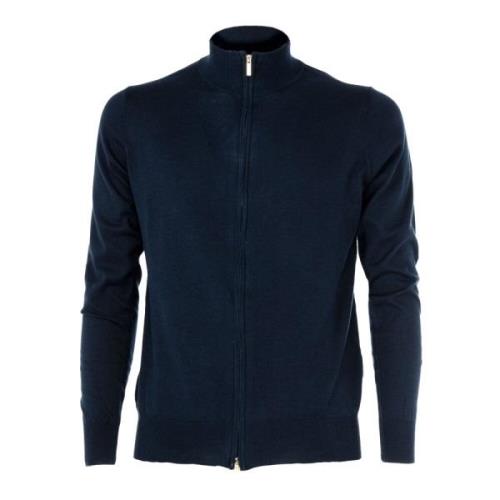 Heren Katoenen Trui - Blauwe Outlet Prijs Cashmere Company , Blue , He...