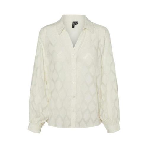 Witte Button-Up Shirt Berken Freewear Vero Moda , White , Dames