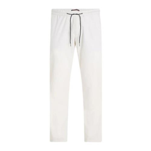 Heren Chelsea Poplin Papertouch Broek Tommy Hilfiger , White , Heren