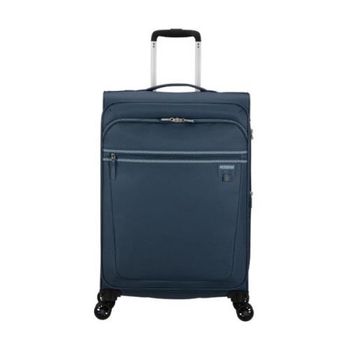 Aerospin Stijlvolle Trolley Tas American Tourister , Blue , Unisex