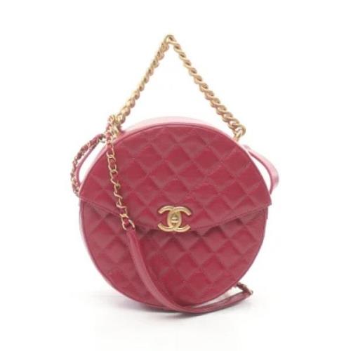 Pre-owned Leather chanel-bags Chanel Vintage , Pink , Dames