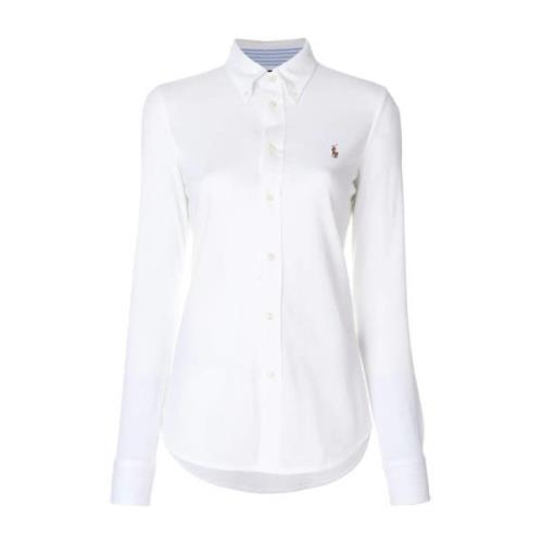 Witte Lange Mouw Blouse Heidi Polo Ralph Lauren , White , Dames