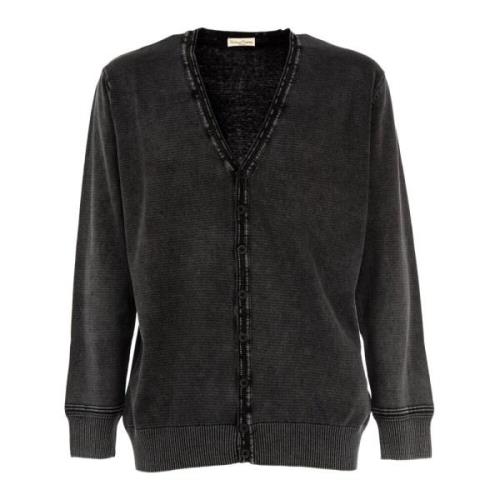 Heren Cardigan Outlet - Zwarte Kaviaar Cashmere Company , Black , Here...