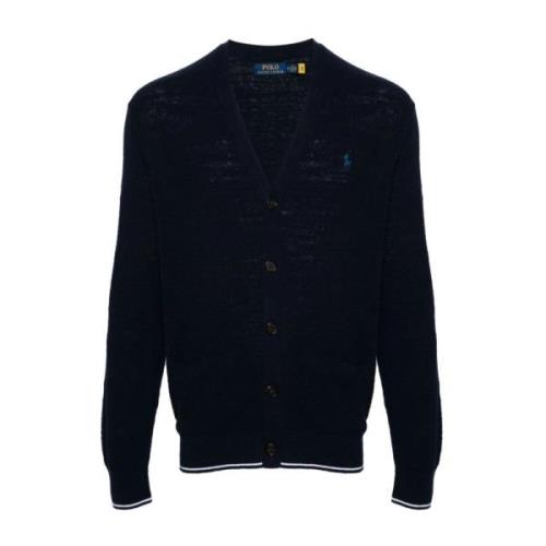 Blauwe Casual Langemouwcardigan Polo Ralph Lauren , Blue , Heren