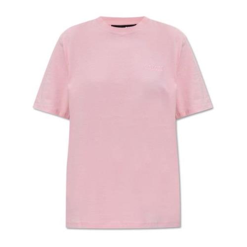 T-shirt met logo Rotate Birger Christensen , Pink , Dames