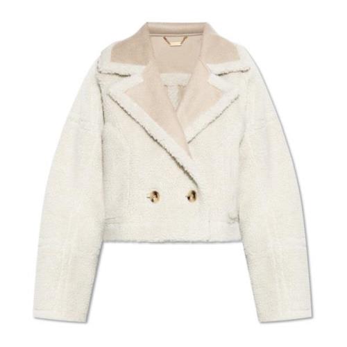 Omkeerbare imitatieleren jas Munthe , Beige , Dames