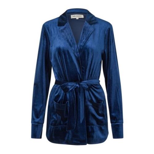 Donkerblauwe Lisall Blazer met Riem Lollys Laundry , Blue , Dames