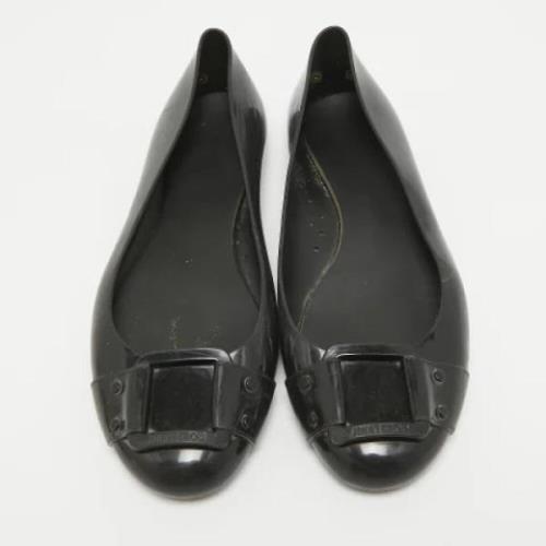 Pre-owned Rubber flats Jimmy Choo Pre-owned , Black , Dames