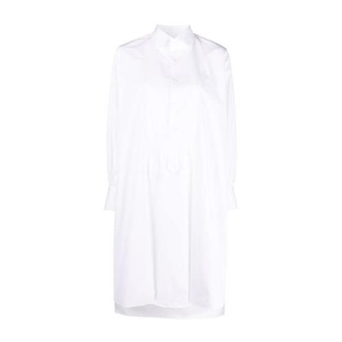 Witte Katoenen Midi Jurk Maison Margiela , White , Dames