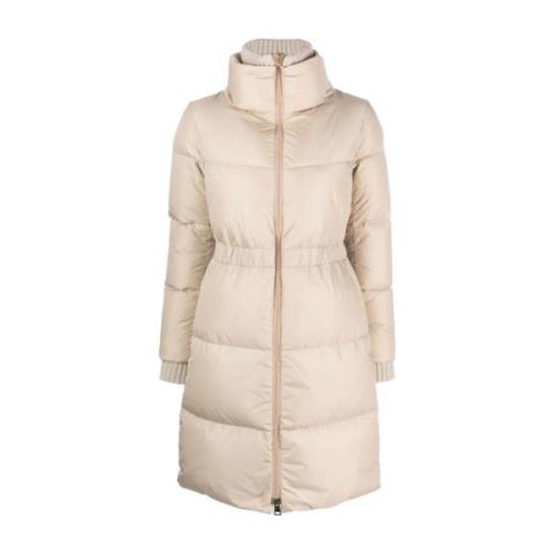 Beige Puffer & Down Coat Herno , Beige , Dames