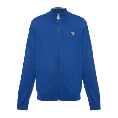 Cardigan met logo PS By Paul Smith , Blue , Heren