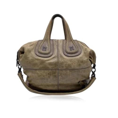 Pre-owned Leather handbags Givenchy Pre-owned , Brown , Dames