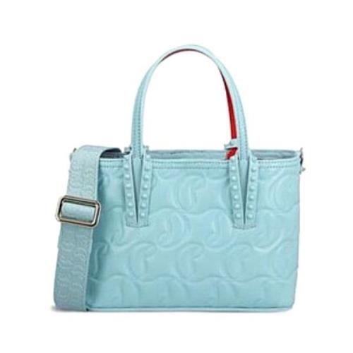 Elegante Leren Handtas voor Vrouwen Christian Louboutin , Blue , Dames