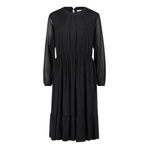 Jurk met lange mouwen en lagen Betty & Co , Black , Dames