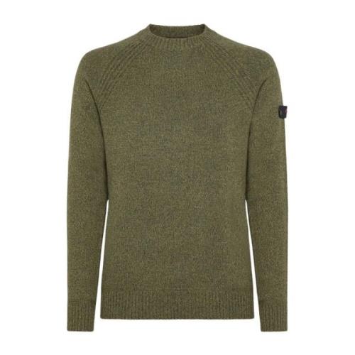 Zachte wollen blend crew-neck trui Peuterey , Green , Heren