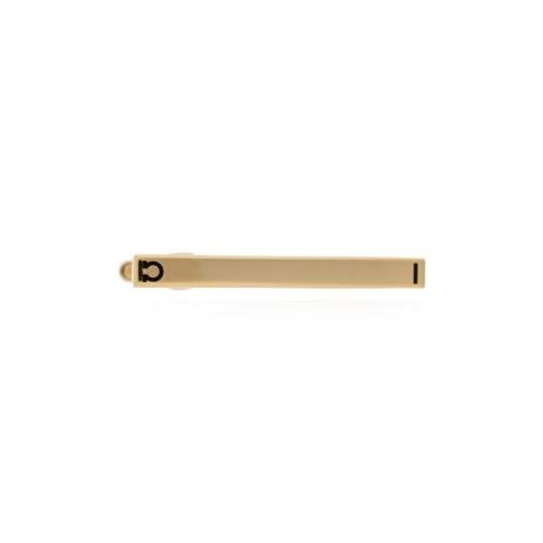 Stropdasclip Salvatore Ferragamo , Yellow , Heren