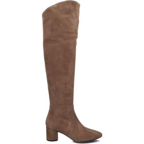 Taupe Suède Hoge Laarzen Giusy 4 Stefano Lauran , Beige , Dames